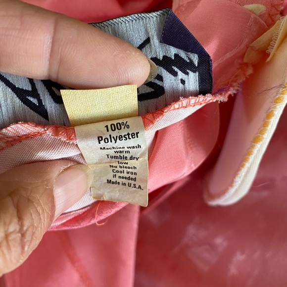 Vintage 80s April Rain Peplum Dress Midi Puff Sleeve - Picture 13 of 13